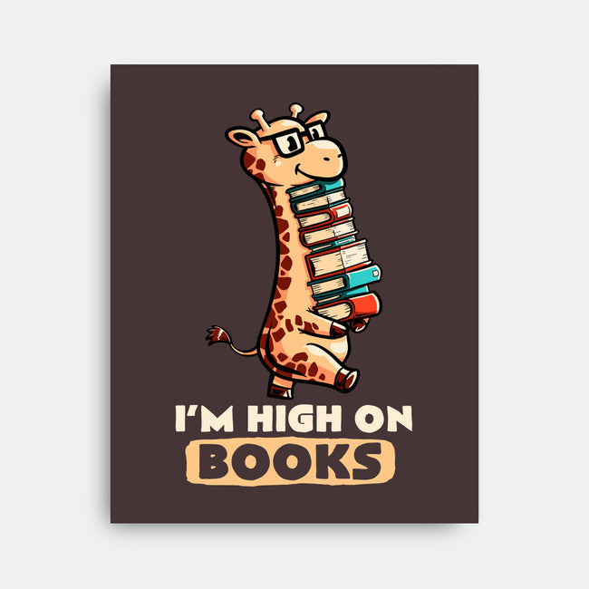 High On Books-none stretched canvas-koalastudio
