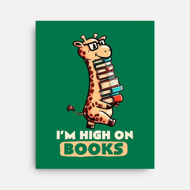 High On Books-none stretched canvas-koalastudio