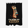 High On Books-none polyester shower curtain-koalastudio