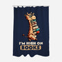 High On Books-none polyester shower curtain-koalastudio