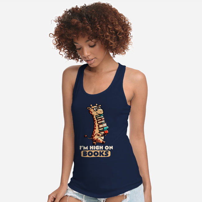 High On Books-womens racerback tank-koalastudio