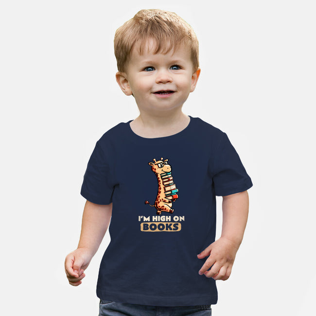 High On Books-baby basic tee-koalastudio