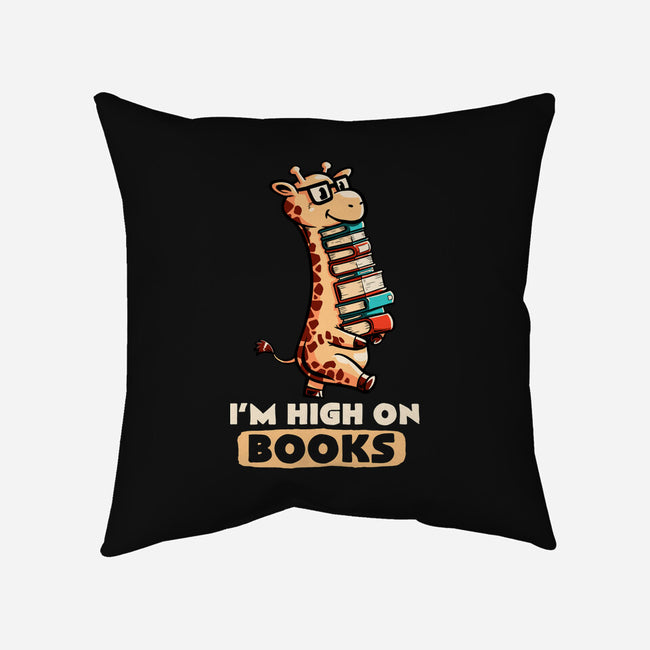High On Books-none removable cover w insert throw pillow-koalastudio
