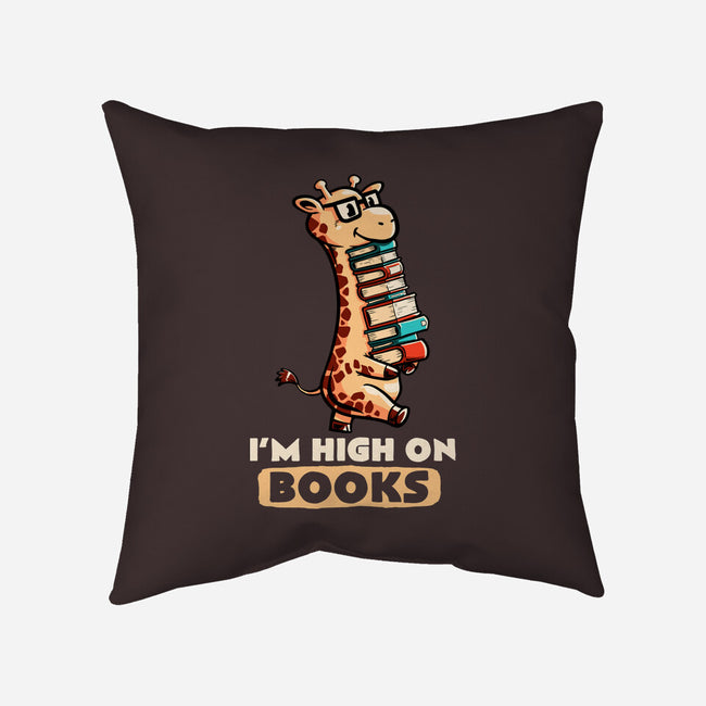 High On Books-none removable cover w insert throw pillow-koalastudio