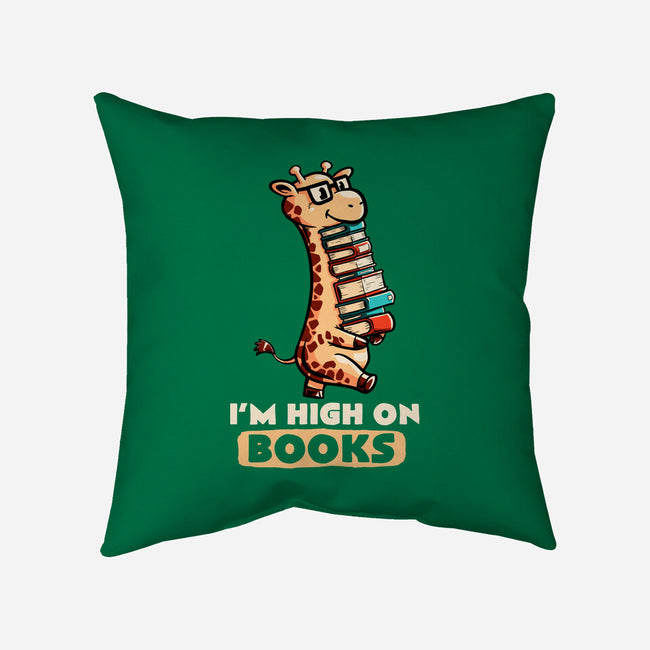 High On Books-none removable cover w insert throw pillow-koalastudio