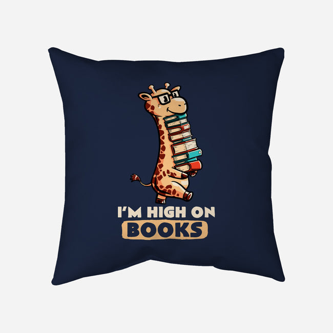 High On Books-none removable cover w insert throw pillow-koalastudio