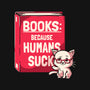 Books Because Humans Suck-none removable cover throw pillow-koalastudio