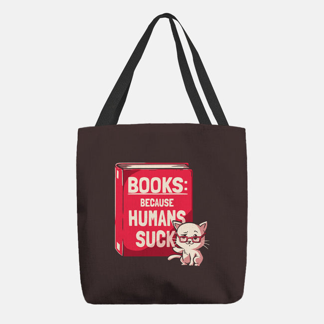 Books Because Humans Suck-none basic tote bag-koalastudio