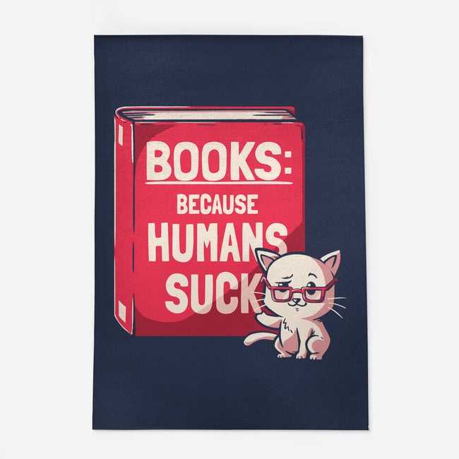 Books Because Humans Suck-none outdoor rug-koalastudio