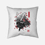 Darth Samurai-none removable cover throw pillow-DrMonekers