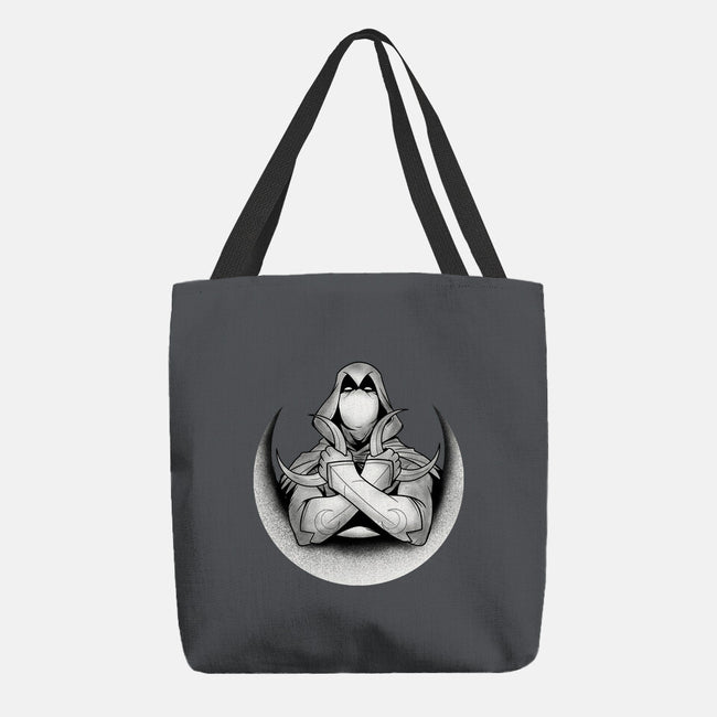 Knight Of The Moon-none basic tote bag-Douglasstencil