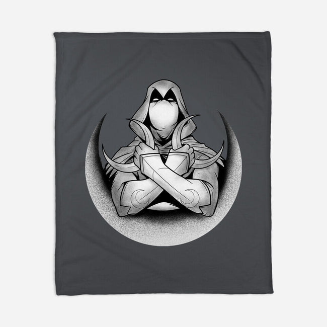 Knight Of The Moon-none fleece blanket-Douglasstencil