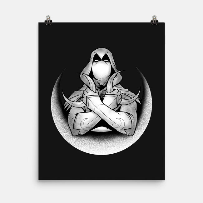 Knight Of The Moon-none matte poster-Douglasstencil