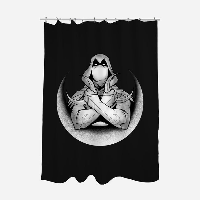 Knight Of The Moon-none polyester shower curtain-Douglasstencil