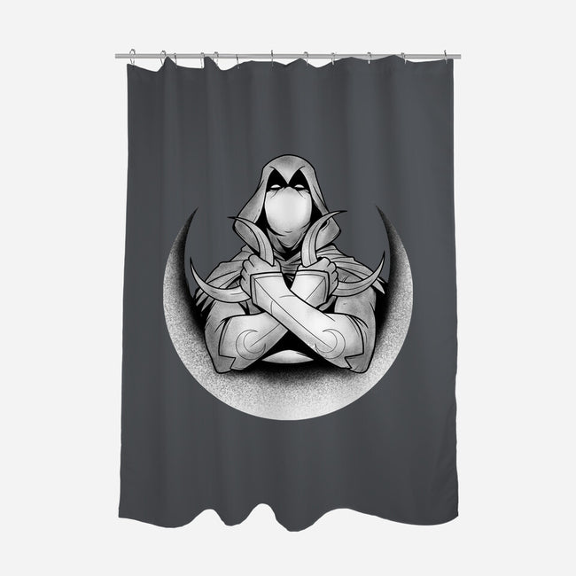 Knight Of The Moon-none polyester shower curtain-Douglasstencil