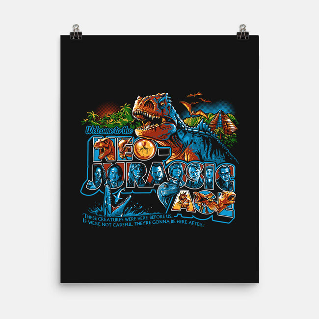 Welcome To The Neo-Jurassic Age-none matte poster-goodidearyan