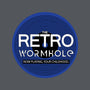 Retro Wormhole Blue Round-none removable cover throw pillow-RetroWormhole