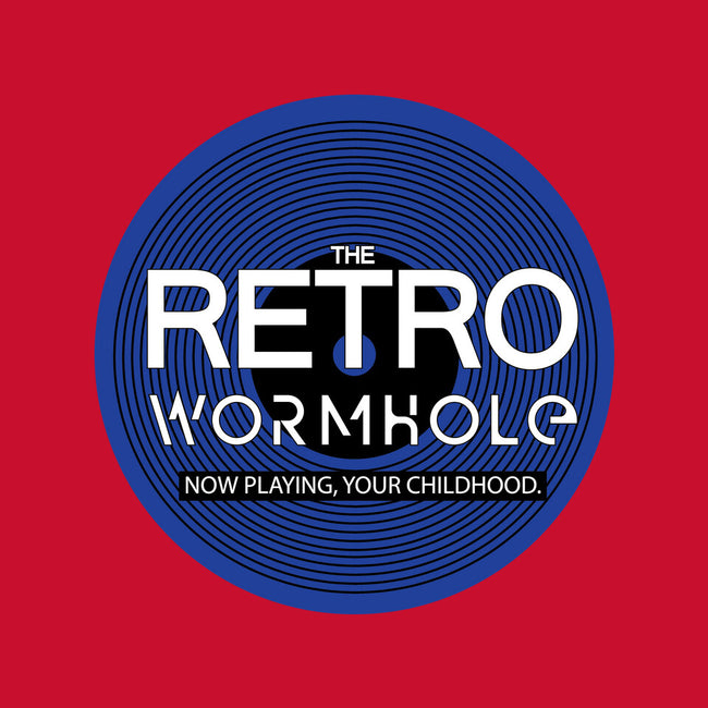 Retro Wormhole Blue Round-youth basic tee-RetroWormhole