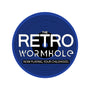 Retro Wormhole Blue Round-unisex baseball tee-RetroWormhole