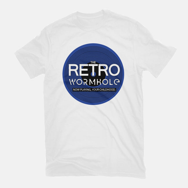 Retro Wormhole Blue Round-mens premium tee-RetroWormhole