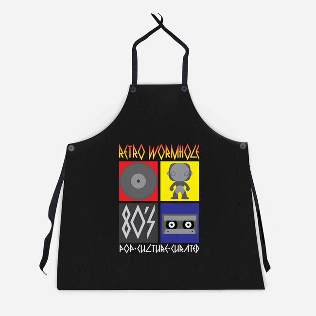 Retro Wormhole Def Leopard-unisex kitchen apron-RetroWormhole