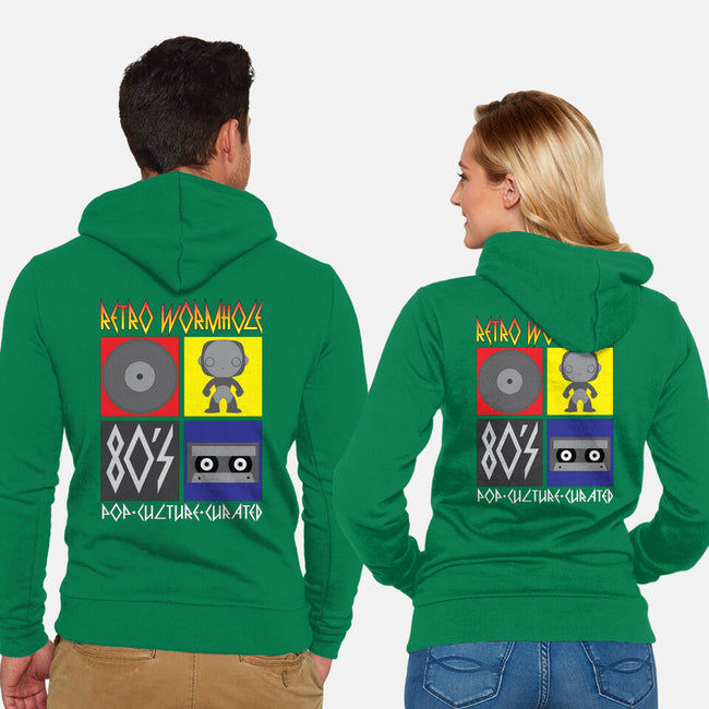 Retro Wormhole Def Leopard-unisex zip-up sweatshirt-RetroWormhole
