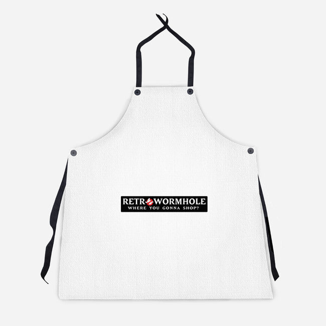 Retro Wormhole Ghostbuster V2-unisex kitchen apron-RetroWormhole