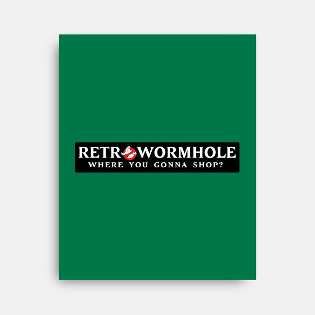 Retro Wormhole Ghostbuster V2-none stretched canvas-RetroWormhole