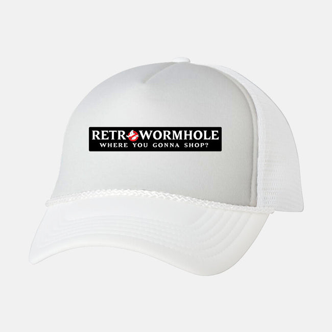 Retro Wormhole Ghostbuster V2-unisex trucker hat-RetroWormhole