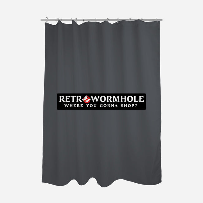 Retro Wormhole Ghostbuster V2-none polyester shower curtain-RetroWormhole