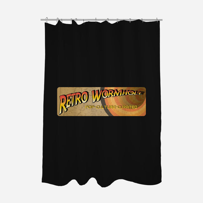 Retro Wormhole Adventure-none polyester shower curtain-RetroWormhole