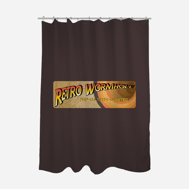 Retro Wormhole Adventure-none polyester shower curtain-RetroWormhole
