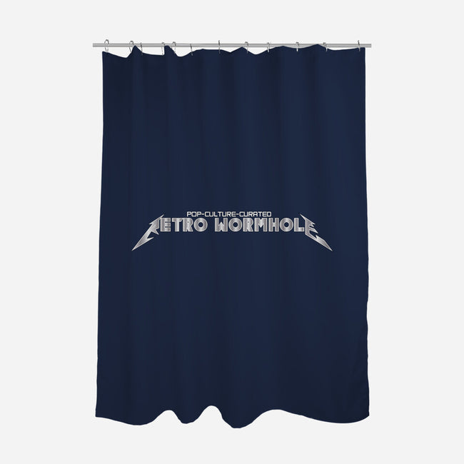 Retro Wormhole Metallica-none polyester shower curtain-RetroWormhole