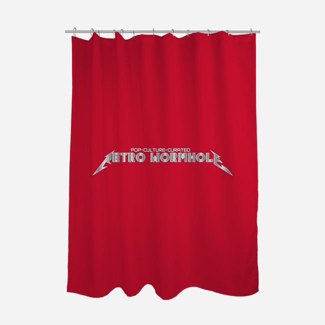 Retro Wormhole Metallica-none polyester shower curtain-RetroWormhole