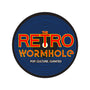 Retro Wormhole RYB Round-none stretched canvas-RetroWormhole