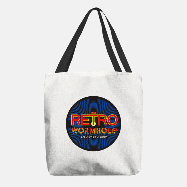 Retro Wormhole RYB Round-none basic tote bag-RetroWormhole