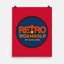 Retro Wormhole RYB Round-none matte poster-RetroWormhole