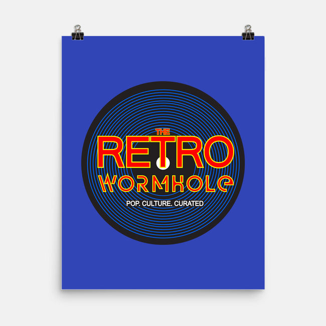 Retro Wormhole RYB Round-none matte poster-RetroWormhole