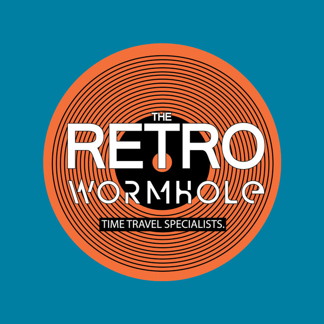 Retro Wormhole Orange Inverse-none beach towel-RetroWormhole