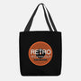 Retro Wormhole Orange Inverse-none basic tote bag-RetroWormhole