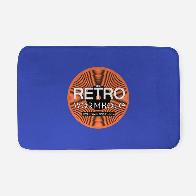 Retro Wormhole Orange Inverse-none memory foam bath mat-RetroWormhole