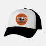 Retro Wormhole Orange Inverse-unisex trucker hat-RetroWormhole