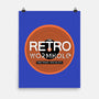 Retro Wormhole Orange Inverse-none matte poster-RetroWormhole