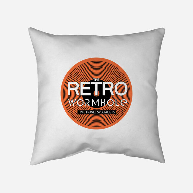Retro Wormhole Orange Inverse-none removable cover throw pillow-RetroWormhole