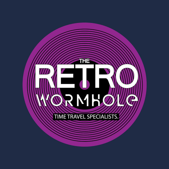 Retro Wormhole Purple Inverse-womens basic tee-RetroWormhole