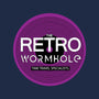 Retro Wormhole Purple Inverse-youth basic tee-RetroWormhole