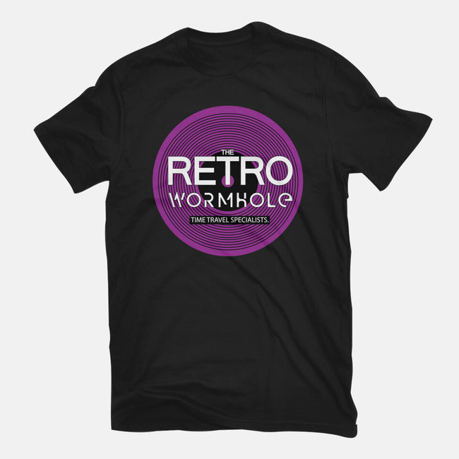Retro Wormhole Purple Inverse-youth basic tee-RetroWormhole