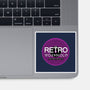 Retro Wormhole Purple Inverse-none glossy sticker-RetroWormhole