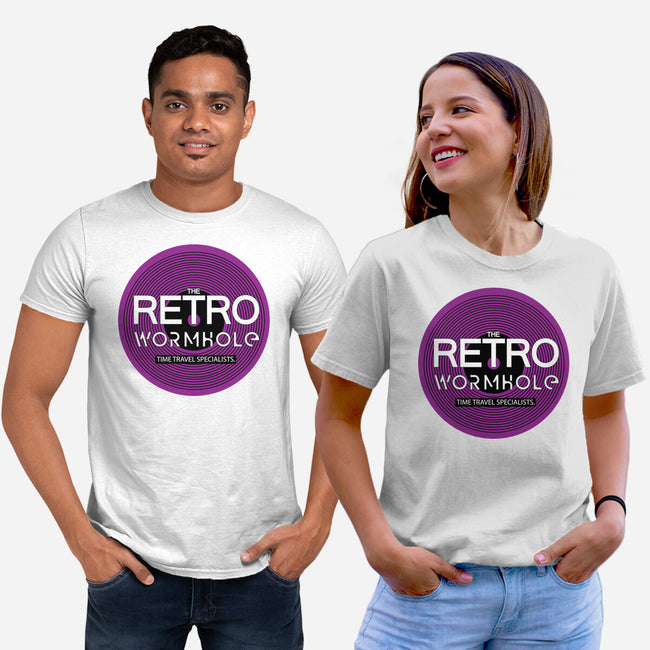 Retro Wormhole Purple Inverse-unisex basic tee-RetroWormhole