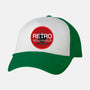 Retro Wormhole Red Inverse-unisex trucker hat-RetroWormhole